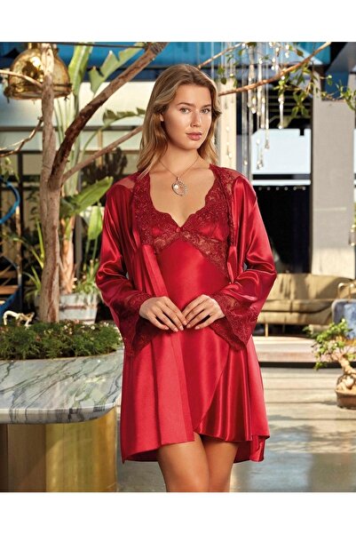 Nurteks Intimo Donna 5344 – Сатиновий комплект кімоно