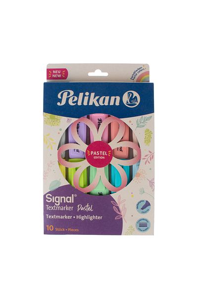 Pelikan Highlighter 10 Pieces Pastel Colors Pl60078803fk10 6231