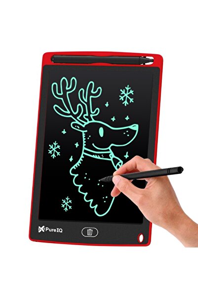 Mofy's لوحة تابلت LCD للرسم مقاس 8.5 بوصة تتضمن قلمًا ومفتاح مسح (أحمر)