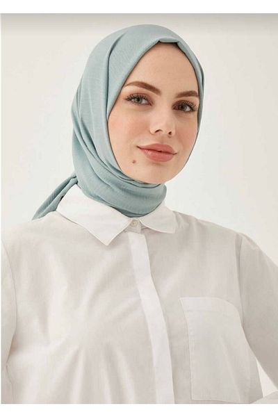 Narine Γυναικείο Μοντέλο Βαμβακερό Σάλι Cazz Hijab - Water Green