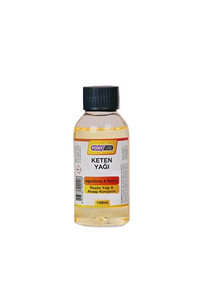 AYMAGNET Yağlı Boya Yardımcı Malzeme Ağartılmış Keten Yağı 100 Ml. Rafine Res...