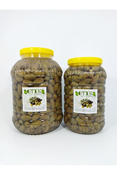 etik yerli ürünler Kalamata Cinsi Iri Boy Kırma Tatlanmış Zeytin 2'li Paket 5...