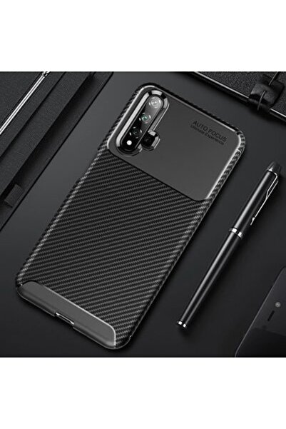 AKSEFİZZ Huawei Nova 5t Kılıf Benzersiz Dokulu Yüksek Tutuş Sağlayan Mat Elit...