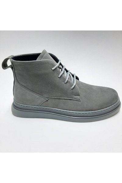 Luiz Paulo Genuine Leather Gel Sole Lace Up Smoked Men's Boots