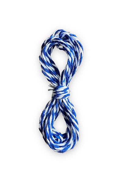 alfa tasarım atölyesi Gift Packing Rope, Ornamental Rope - 3 Meters - Blue White Color