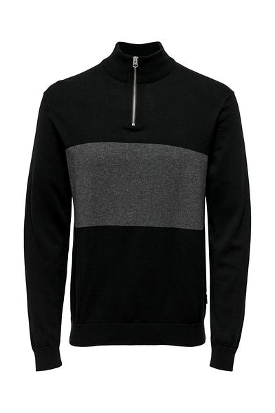 Only & Sons Onsalex Stripe Half Zip Knit
