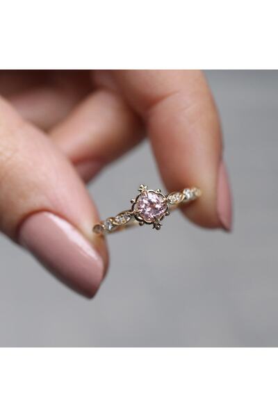 INZA mücevherat Özel Tasarım Morganite Mila & Pırlanta Yüzük