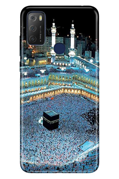 TCL 20e Kılıf 0.4mm Silikon Desenli Mekke Hac Kabe