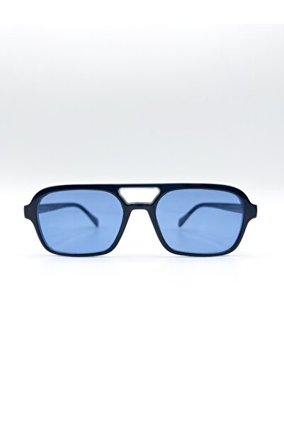 HabeQ نظارة شمسية للجنسين من بريدج باللون الأسود والأزرق