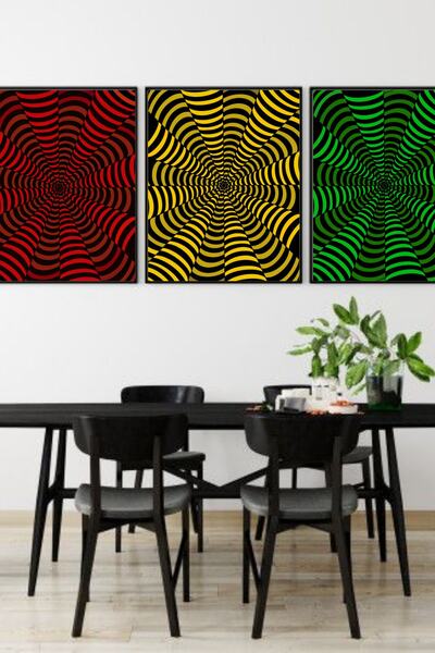 Reyo Μαύρη αφίσα Hipnotico Triple Frameless - 30x40