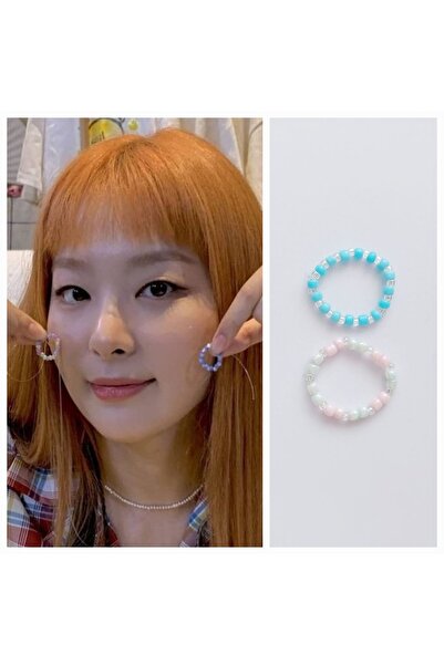 REN AKSESUAR مجموعة خواتم ريد فيلفيت سولجي