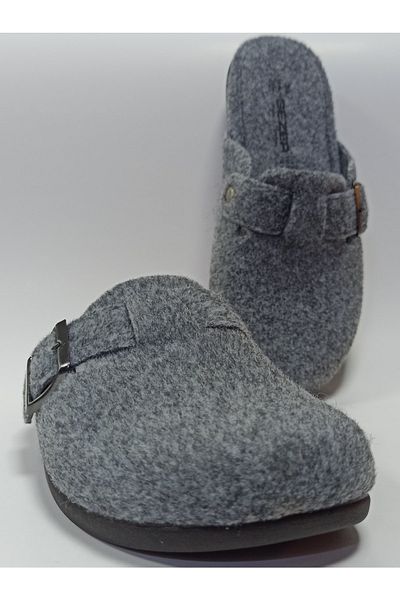 GEZER Felt Light and Comfortable Men's Home and Guest Slippers with Adjustable Buckle