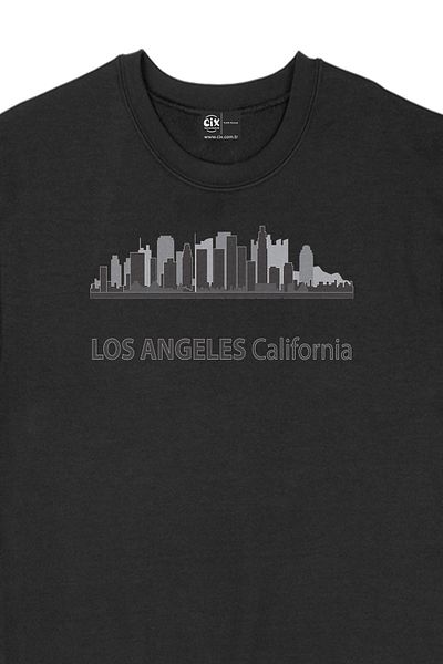 Cix Hanorac negru cu vedere Los Angeles California