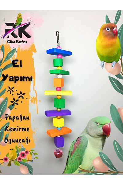 Ciko Kafes Beaded Parrot Gnawing Toy