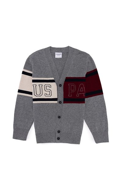 U.S. Polo Assn. Gray Boy's Cardigan