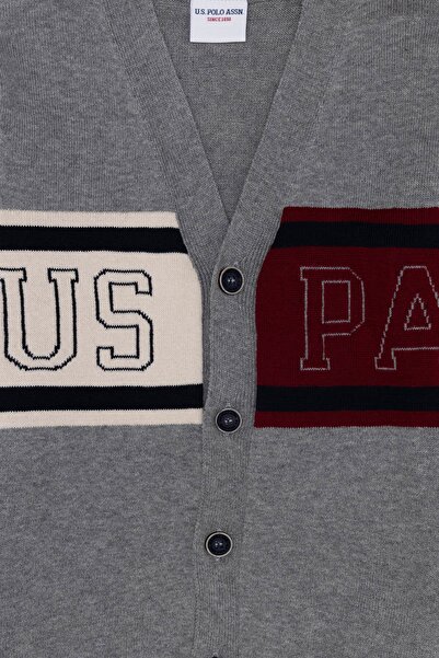 U.S. Polo Assn. Gri Erkek Çocuk Hırka