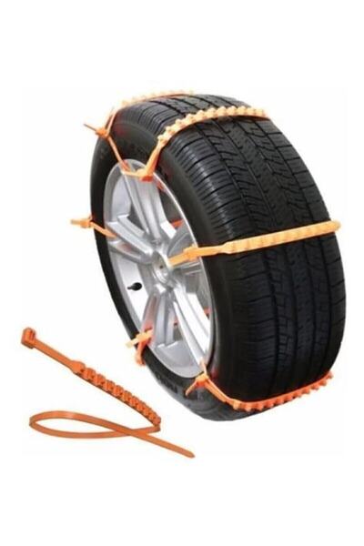 Ankanorm Kar Zinciri Pratik Oto Araba Buz Zincir Tekrar Kullanıma Uygun Pratik Tak Çıkar Modeli (8 Adet)
