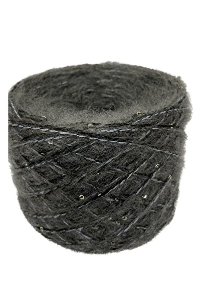 Göçerli Moher: Сиви, черни, сини градиентни петна прежда топки 100 г