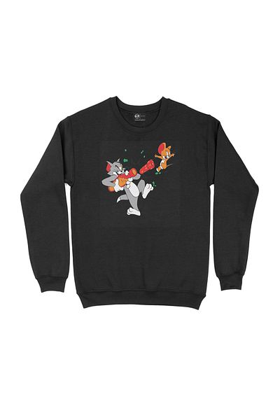Cix Hanorac negru Tom și Jerry