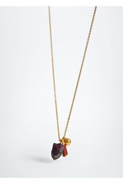MANGO Woman Necklace with Mixed Tip