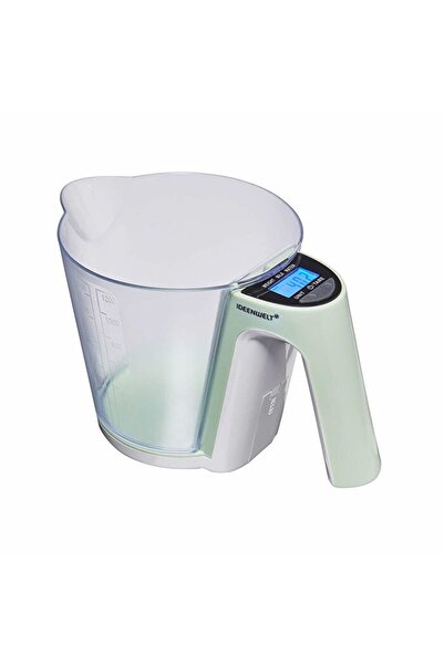 İdeen Welt 2 Yıl Dijital 1200ml Ölçü Kaplı Mutfak Tartısı 1,2 L Resmi Distrib...