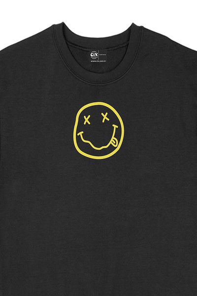 Cix Hanorac negru cu sigla Nirvana