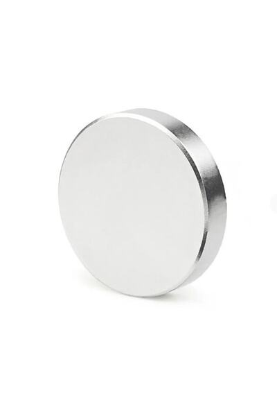 Dünya Magnet Çap 50mm X Kalınlık 10mm Çok Güçlü Büyük Neodyum Mıknatıs