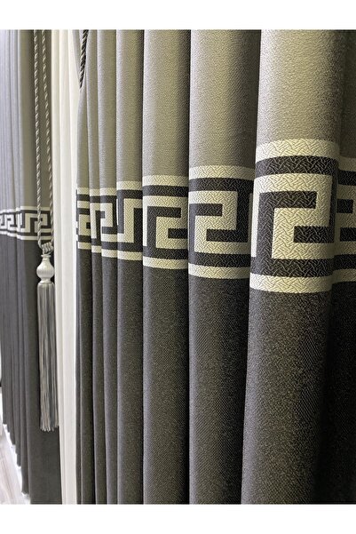Fon Dünyası Panel Background Curtain Anthracite Gray (single Wing)