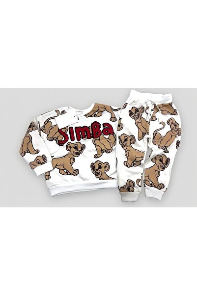 Pink Hippo Kids Унисекс детски топ с щампа на Цар Лъв Симба