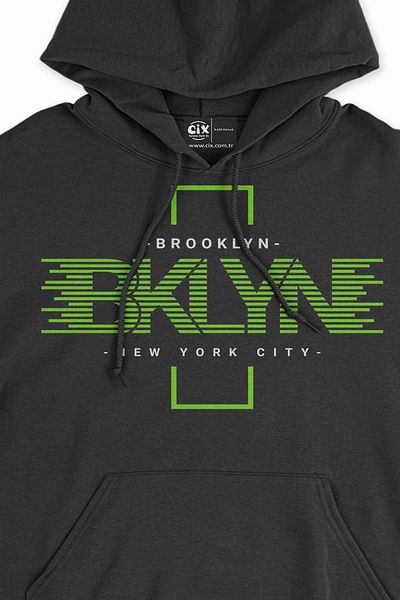 Cix Hanorac negru Brooklyn New York City