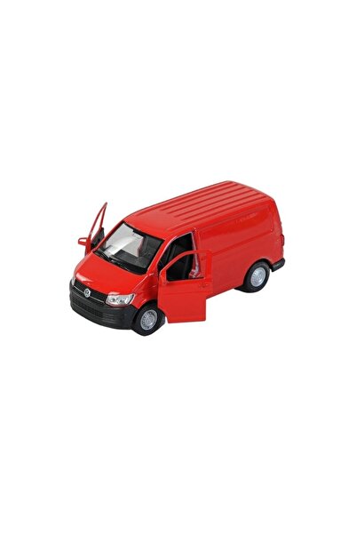 Diecast Volkswagen Transporter T6 Die Cast 1:34 Çek Bırak Metal Araba Kırmızı