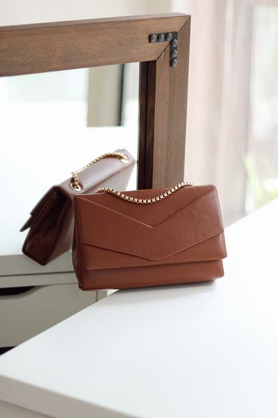 Moom Bag Γυναικεία τσάντα ώμου φακέλου Tan