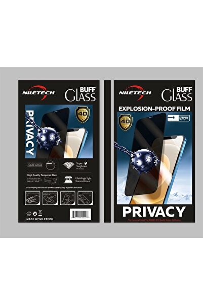 Iphone 13 Pro Nıletech Buff Tam Kaplayan Privacy Ekran Koruyucu