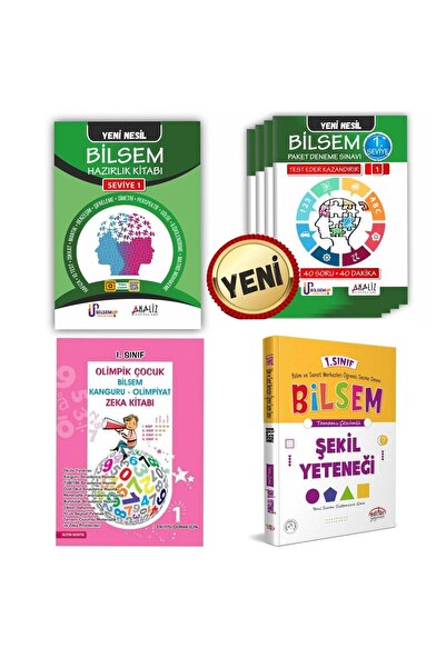 Altın Nokta Yayınları 1. Sınıf Bilsem Hazırlık Kitabı Bilsem Deneme Seti Şeki...