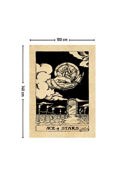 Vagonik Carte de tarot Covor de perete Asul stelelor 140x100 cm-70x100 cm