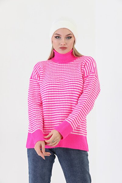youknitwear you Γυναικείο πουλόβερ Angora Turtleneck
