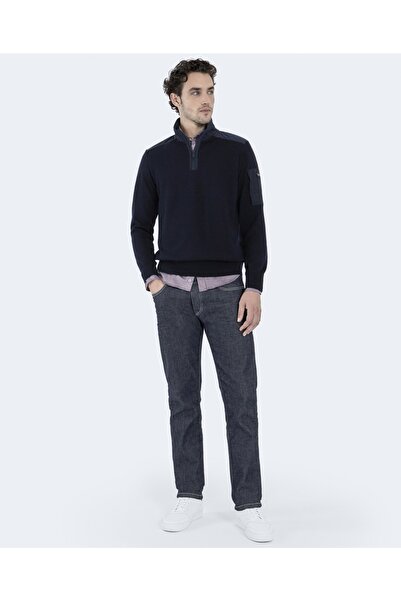 PAUL&SHARK Men's Ziped Pullover C.wWool