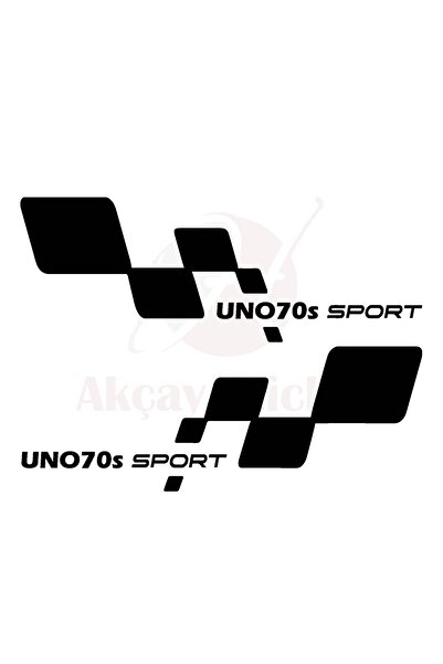 Akçay Sticker 30cm X 11cm Fiat Uno 70s Sticker Fiat Oto Sticker Kapı Altı Sag...