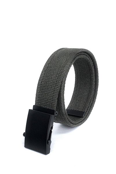 ZEKTON 4 Cm Khaki Sports Canvas Belt with Black Buckle