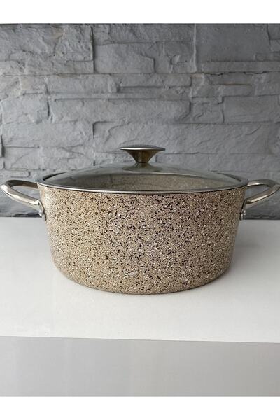 En Ucuz Mağaza Indüksiyonlu Granit Derin Tencere 20x10 Cm Çelik Kulp Inductıo...