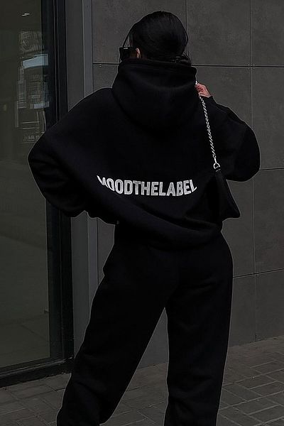 AFROGİYİM Bedrucktes Oversize-Trainingsanzug-Set für Damen