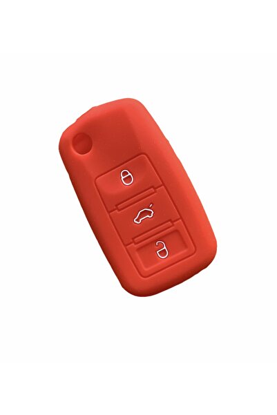 İKTUNING علبة مفاتيح من السيليكون لسيارة فولكس فاجن بولو جولف باسات جيتا شيروكو