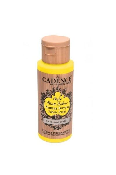 Cadence Sytle Matt Kumaş Boyası 59ml F-635 Limon Sarı