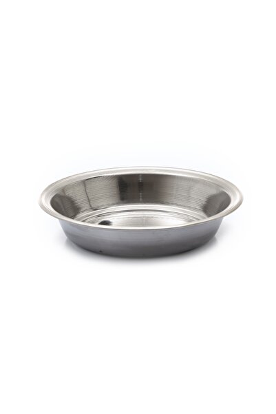 BAYDURSAN Deep Dish Plate Stainless Steel Shiny Metal No.4 Deep Dish Plate