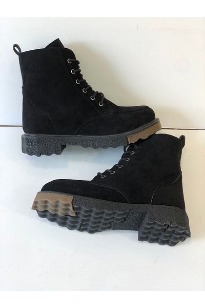 KAFKASLAR AYAKKABI Kafkaslar Suede String Zippered New Trend Half Boots
