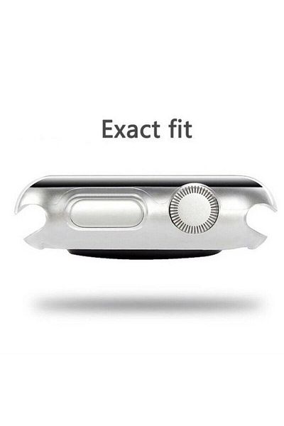 ucuzmi Apple Watch 1 2-3 Series (44mm) 360 Full Protection Transparent Silicone Case Premium Model