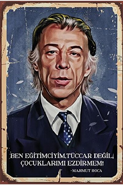 hediyeniburadabul Είμαι Εκπαιδευτής, Όχι Εμπόρος - Ξύλινη Ρετρό Αφίσα Mahmut ...