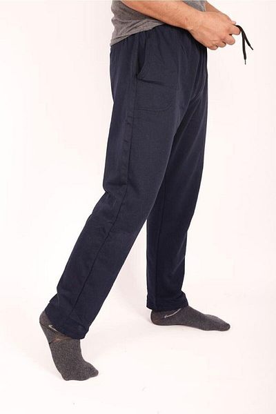 FATELLA Men's Straight Leg Cotton Combed Fabric Comfortable Cut Basic Tracksuit Bottom
