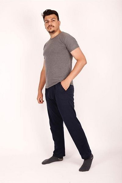 FATELLA Men's Straight Leg Cotton Combed Fabric Comfortable Cut Basic Tracksuit Bottom