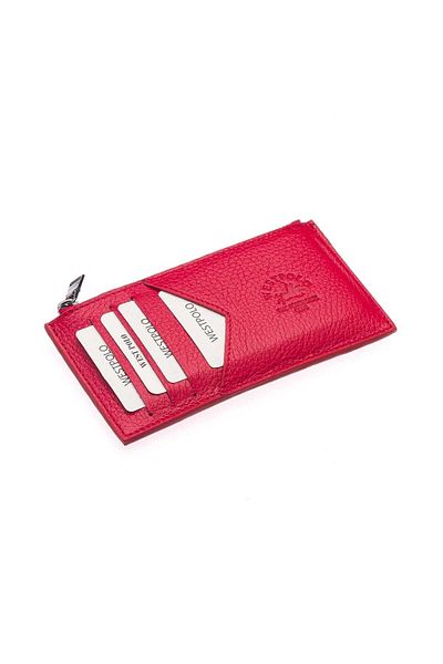 By Hakan West Polo 1312 Genuine Leather Women's Wallet Women's Card Holder Red